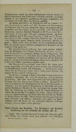 Vierte Periode der Republik. Von Karthagos und Korinths Zerstörung bis zur Schlacht bei Actium 146-31
