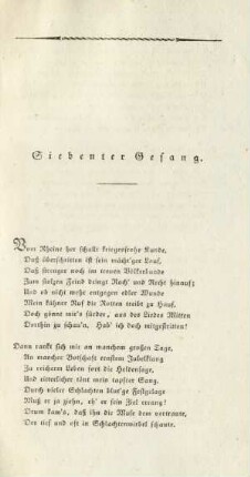 Siebenter Gesang