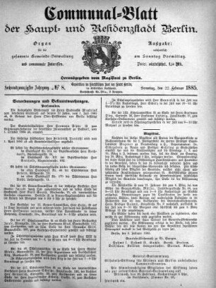1885,8: No. 8, 22. Februar 1885
