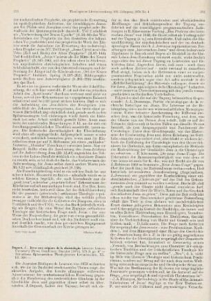 271-274 [Rezension] Jésus aux origines de la christologie