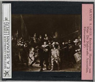 Rembrandt Harmensz. van Rhijn: Die Nachtwache. Amsterdam, Rijksmuseum (Seestern-Nr. 10113)