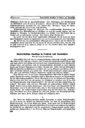Unterrichtliche Ausflüge in Rechnen und Raumlehre