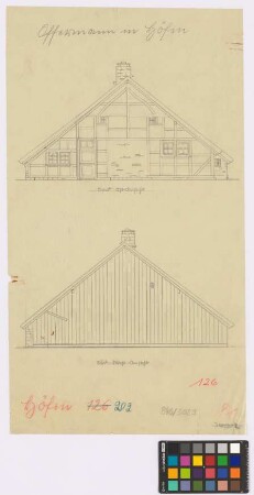 Höfen ([Landkreis] Monschau): Offermann. Haupthaus (Nord-Ost-Ansicht, Süd-West-Ansicht)