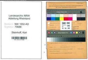 Entnazifizierung Karl Steinhoff, geb. 07.09.1897 (Ingenieur)