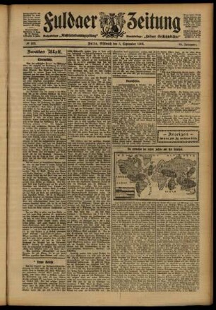 Zweite Ausgabe vom Mittwoch, den 05. September 1906.