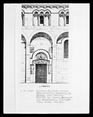 Clermont-Ferrand, Notre-Dame-du-Port, Langhaus, Südportal