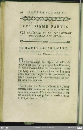 Troisieme Partie. Vue Générale De La Progression Graduelle Des Etres