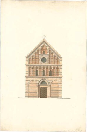 Zocher, Ernst; Pisa (Italien); S. Caterina - Ansicht