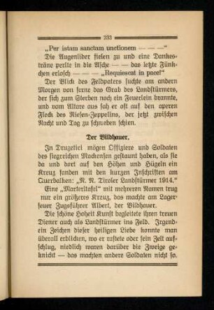 233-235, Der Bildhauer