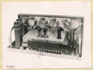 10 kW Fernsehsender Nr. 507, Schrank T1 Einschub Vervielfacher, Foto 1954
