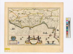 Karte von Oberguinea, ca. 1:6 200 000, Kupferstich, 1635