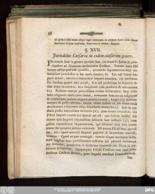 §. XVII. Iurisdictio Caesarea in eodem causarum genere.