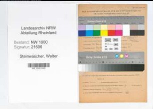 Entnazifizierung Walter Steinwascher, geb. 20.11.1906 (Polizeibeamter)