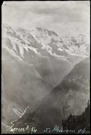 Mürren, Blick auf das Jungfrau-Massiv (?)