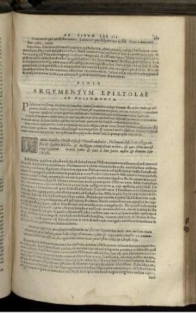 In Epist. D. Pauli Ad Philemonem (Argumentum Epistolae Ad Philemonem ...)
