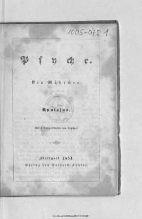 Psyche : ein Mährchen