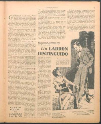 Un ladrón distinguido : Cuento policial por Clarence Bairon