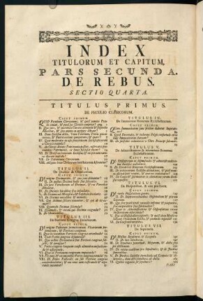 Index Titulorum et Capitum.