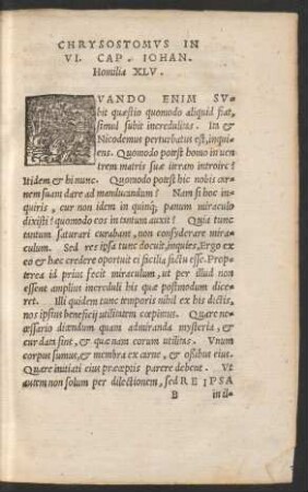 Chrysostomus In VI. Cap. Iohan. Homilia XLV.