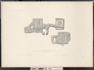 Xochicalco. Signos cronograficos del lado norte del la escalera.