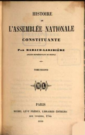 Histoire de l'assemblée nationale constituante, 2