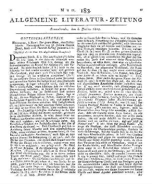 Charlotte von B. oder wer lernt je die Weiber aus? Ein unentbehrliches Taschenbuch für heirathslustige Männer und leichtgläubige Jünglinge. Coburg: Ahl 1802