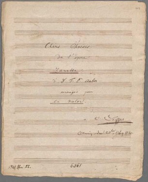 "Zanetta - Excerpts; Arr; vl; AWV 33". - BSB Mus.Schott.Ha 6394-2