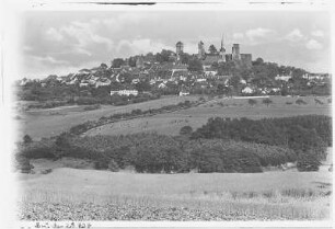 Stolpen. Blick auf Stolpen Nordseite