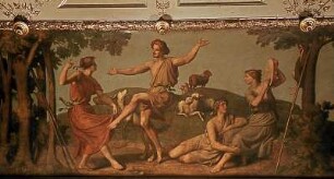 Ein Paar tanzt zur Musik eines Tamburins