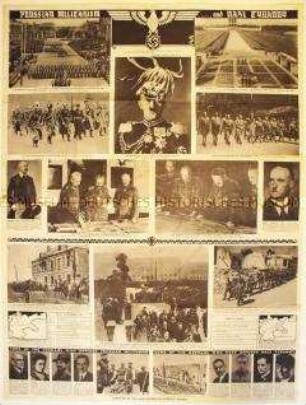 Britische Propagandawandzeitung aus dem 2. Weltkrieg