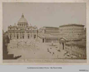 Vedute von Petersdom und Vatikanspalast - Fotografie di Roma