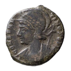 Münze, Follis, Aes 3, 333 - 334 n. Chr.