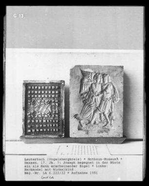 Joseph begegnet in der Wüste ein als Mann erscheinender Engel