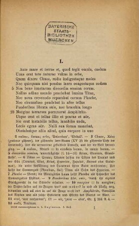 Metamorphosen : Für den Schulgebrauch ausgewählt und erklärt von L. Englmann
