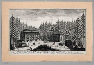 Das Mineralbad Augustusbad nordwestlich von Radeberg (Liegau-Augustusbad), die verschiedenen Badehäuser im Tannengrund