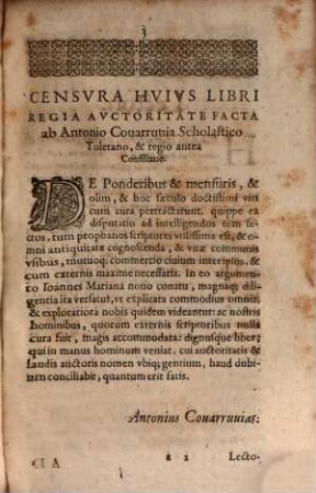 De ponderibus et mensuris