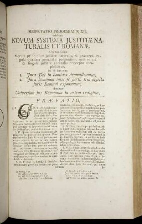 Dissertatio Prooemialis XII.