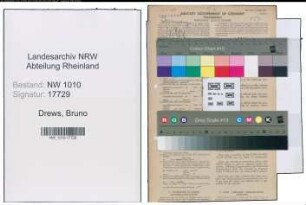 Entnazifizierung Bruno Drews , geb. 06.10.1899 (Schaffner)
