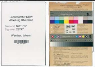 Entnazifizierung Johann Wember , geb. 23.04.1882 (Steiger)