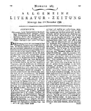 Holländische Staats-Anzeigen. T. 3-5. Hrsg. von A. F. E. Jacobi und A. F. Lüder. Göttingen: Vandenhoeck & Ruprecht 1785-86
