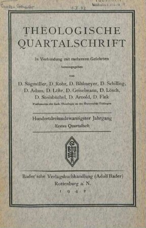 Deckblatt (Heft 1)
