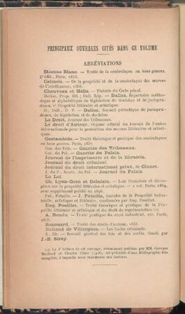 Principaux ouvrages cités dans ce volume