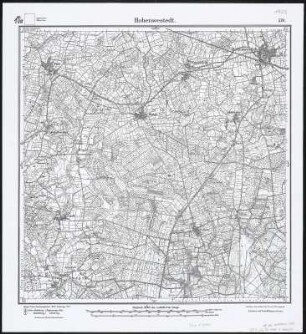 Meßtischblatt 570 : Hohenwestedt, 1919 : Hohenwestedt. - Aufn. 1878, Nachtr. 1919. - 1:25000. - [Berlin]: Reichsamt für Landesaufnahme, 1919. - 1 Kt.
