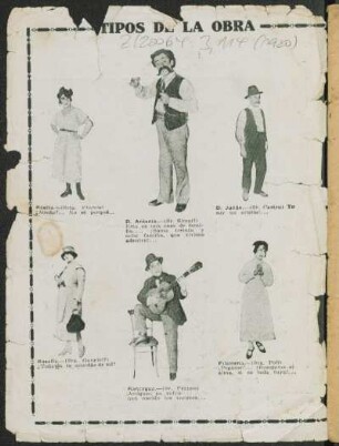 Tipos de la obra