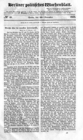 No 48, 28. November 1835