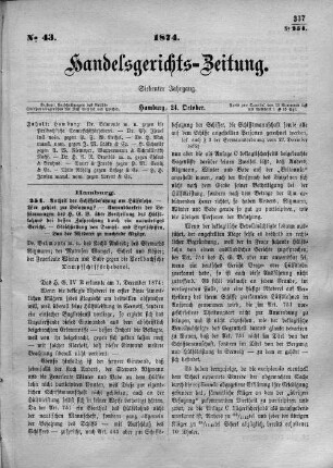 No. 43. 24. Oktober 1874