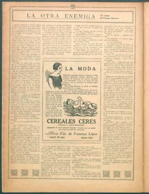 La otra enemiga : Cuento
