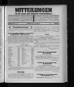 Jahrgang 1929, Hamburg, den 8. September, Nummer 36