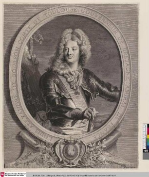LOUIS ALEXANDRE DE BOURBON, COMTE DE TOULOUSE, GOUVERNEUR DE BRETAGNE, AMIRAL DE FRANCE