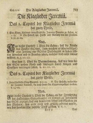 Die Klaglieder Jeremiä
